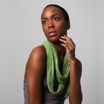 Infinity Scarf Necklace - Green - Necklush