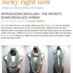 Fabric Necklace Womens Mens White Scarf Cotton..