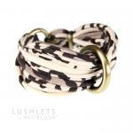 Fabric Leopard Bracelet Bangle Braided Cuff Unique..
